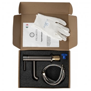 Cмеситель для раковины FILARETE Roun FL5020 Оружейная сталь