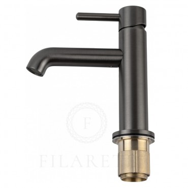 Cмеситель для раковины FILARETE Roun FL5020 Оружейная сталь