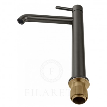 Cмеситель для раковины FILARETE Roun FL6020 Оружейная сталь