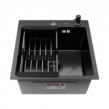 Кухонная мойка ARFEKA ECO AR 450*500 BLACK DECOR