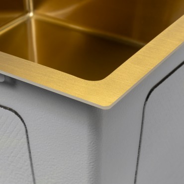 Кухонная Мойка ARFEKA ECO AR 450*450 GOLD PVD NANO