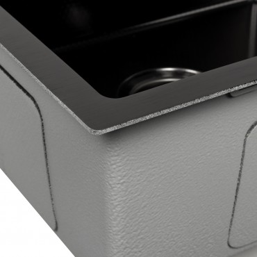 Кухонная Мойка ARFEKA ECO AR 500*500 BLACK PVD NANO DECOR