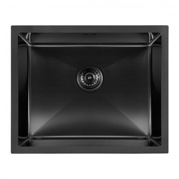 Кухонная Мойка ARFEKA ECO AR 550*450 BLACK PVD NANO DECOR MILLET GRAINS