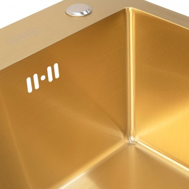 Кухонная Мойка ARFEKA ECO AR 600*500 GOLD PVD NANO