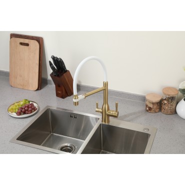 Смеситель для кухонной мойки Frap F4398-3 под фильтр