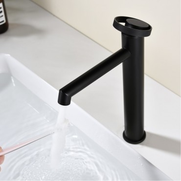 Смеситель для раковины GANZER 19112-C Чёрный