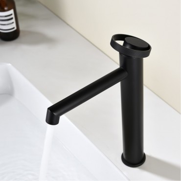 Смеситель для раковины GANZER 19112-C Чёрный