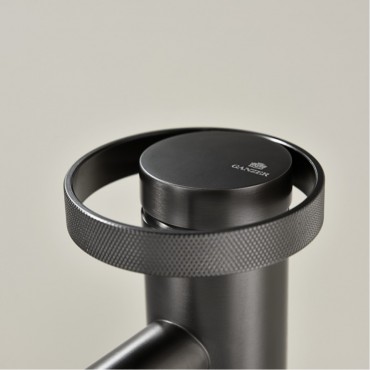 Смеситель для раковины GANZER 19112-Q Оружейная сталь