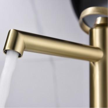 Смеситель для раковины GANZER 19112-S Матовое золото