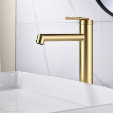 Смеситель для раковины GANZER 19112-S Матовое золото