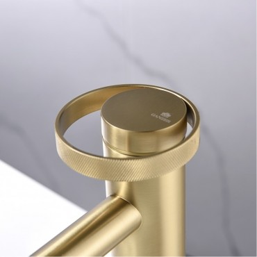 Смеситель для раковины GANZER 19112-S Матовое золото