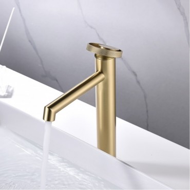 Смеситель для раковины GANZER 19112-S Матовое золото