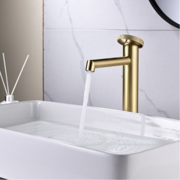 Смеситель для раковины GANZER 19112-S Матовое золото