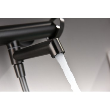 Смеситель для ванны GANZER 19132-Q Оружейная сталь