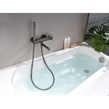 Смеситель для ванны GANZER 19132-Q Оружейная сталь