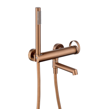 Смеситель для ванны Ganzer GZ19132-R розовое золото