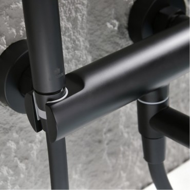 Смеситель для ванны GANZER 19132-C Чёрный