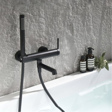 Смеситель для ванны GANZER 19132-C Чёрный