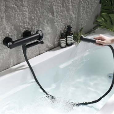 Смеситель для ванны GANZER 19132-C Чёрный