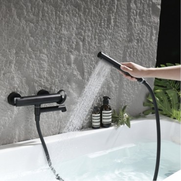 Смеситель для ванны GANZER 19132-C Чёрный