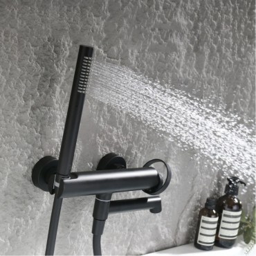 Смеситель для ванны GANZER 19132-C Чёрный