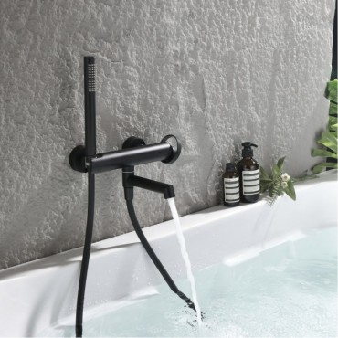 Смеситель для ванны GANZER 19132-C Чёрный