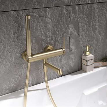 Смеситель для ванны GANZER 19132-S Матовое золото