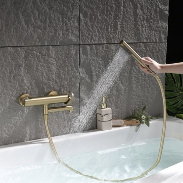 Смеситель для ванны GANZER 19132-S Матовое золото