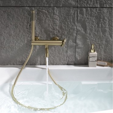 Смеситель для ванны GANZER 19132-S Матовое золото