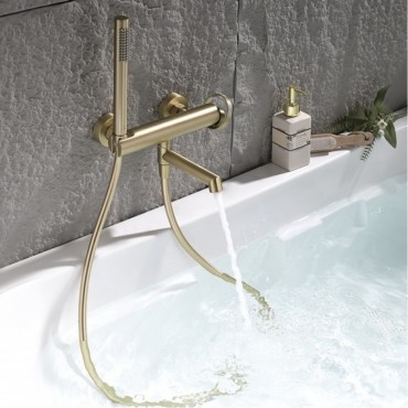 Смеситель для ванны GANZER 19132-S Матовое золото