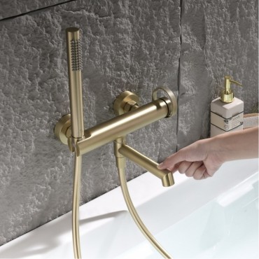 Смеситель для ванны GANZER 19132-S Матовое золото