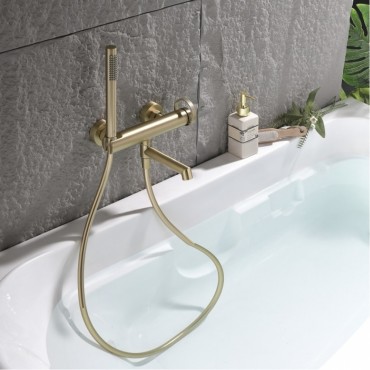 Смеситель для ванны GANZER 19132-S Матовое золото