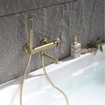 Смеситель для ванны GANZER 19132-S Матовое золото