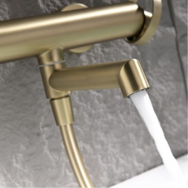 Смеситель для ванны GANZER 19132-S Матовое золото