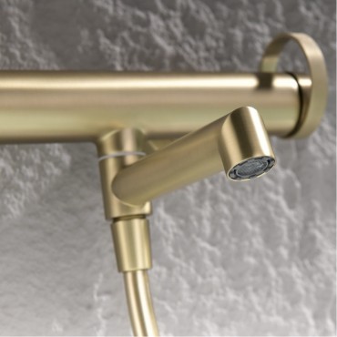 Смеситель для ванны GANZER 19132-S Матовое золото