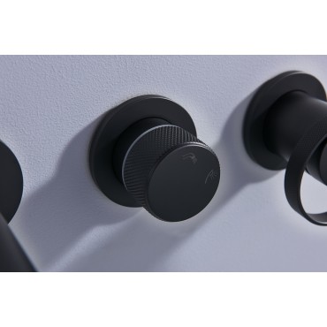 Встраиваемый смеситель для ванны Ganzer GZ19134-C Чёрный