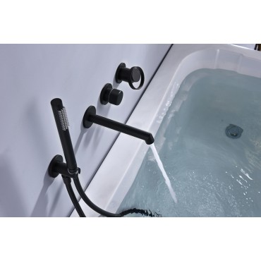 Встраиваемый смеситель для ванны Ganzer GZ19134-C Чёрный