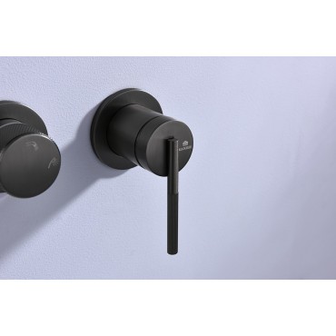 Встраиваемый смеситель для ванны Ganzer GZ19134-Q Оружейная сталь