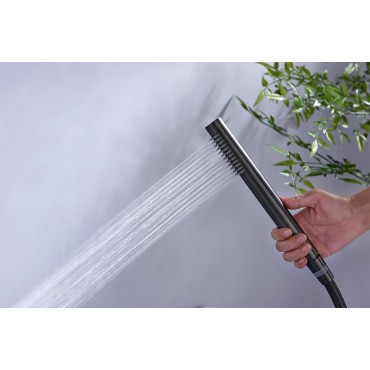 Встраиваемый смеситель для ванны Ganzer GZ19134-Q Оружейная сталь