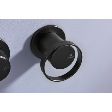 Встраиваемый смеситель для ванны Ganzer GZ19134-Q Оружейная сталь