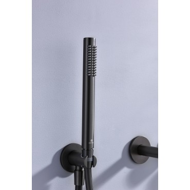 Встраиваемый смеситель для ванны Ganzer GZ19134-Q Оружейная сталь