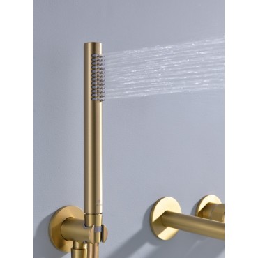 Встраиваемый смеситель для ванны Ganzer GZ19134-S Матовое золото