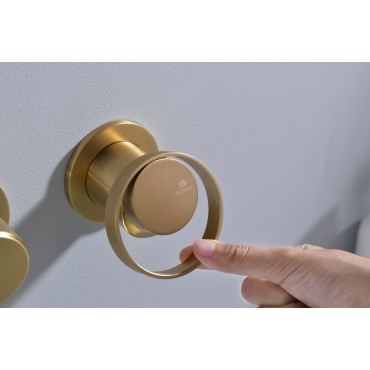 Встраиваемый смеситель для ванны Ganzer GZ19134-S Матовое золото