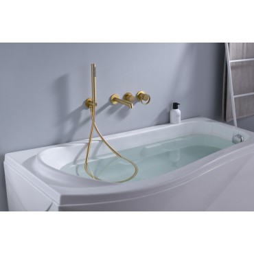 Встраиваемый смеситель для ванны Ganzer GZ19134-S Матовое золото