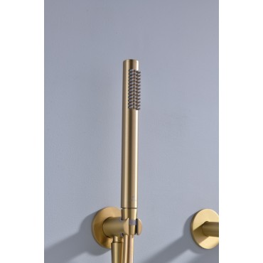 Встраиваемый смеситель для ванны Ganzer GZ19134-S Матовое золото