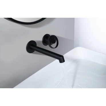 Смеситель встраиваемый раковины GANZER GZ19144-C Чёрный