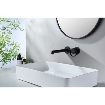 Смеситель встраиваемый раковины GANZER GZ19144-C Чёрный