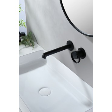 Смеситель встраиваемый раковины GANZER GZ19144-C Чёрный