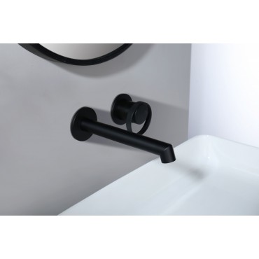 Смеситель встраиваемый раковины GANZER GZ19144-C Чёрный