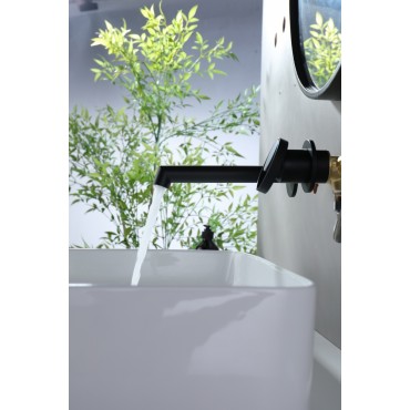 Смеситель встраиваемый раковины GANZER GZ19144-C Чёрный